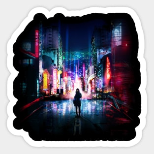 Tokyo Cyberpunk Japan Sticker